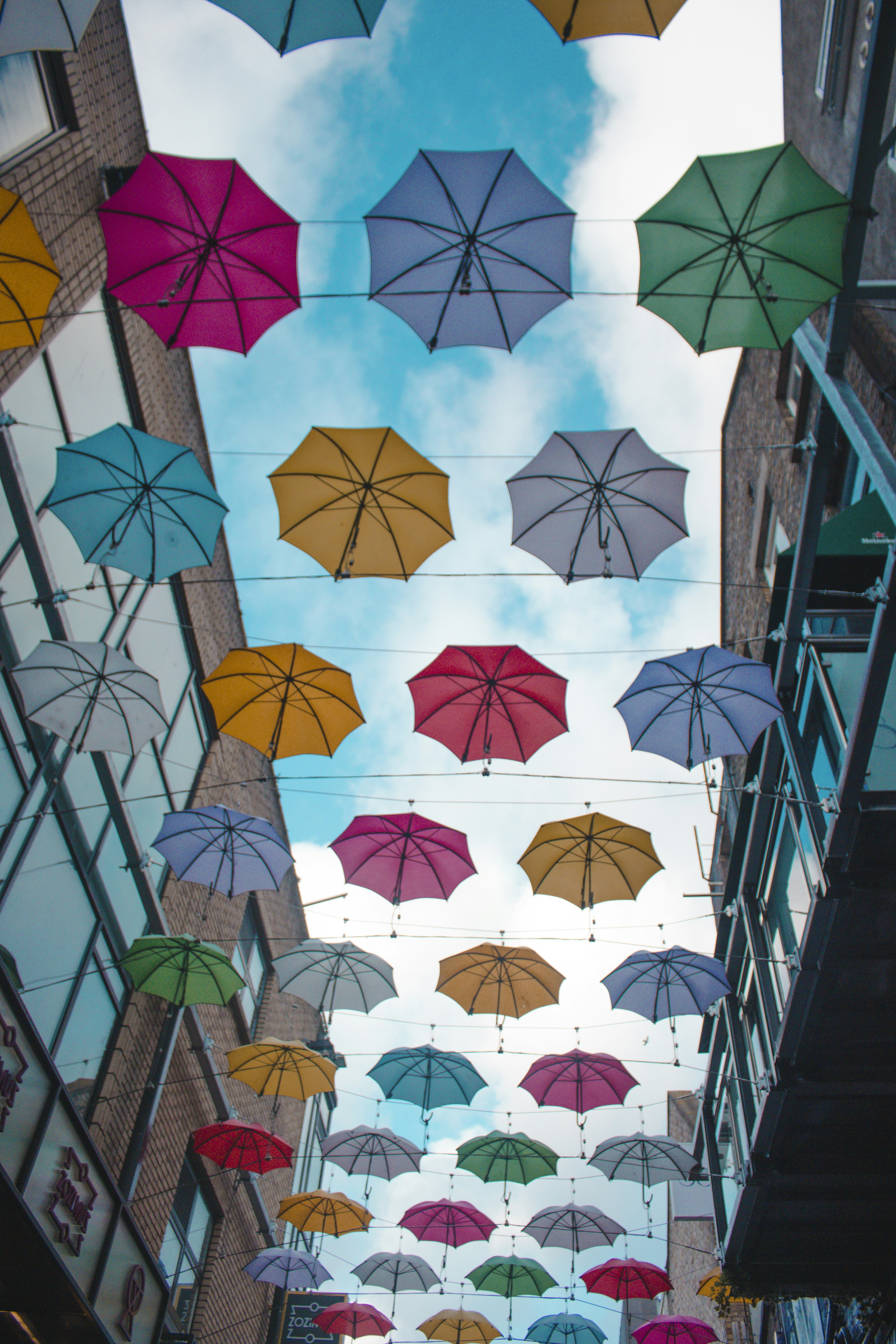floating umbrellas photo Free Dublin Image on Unsplash