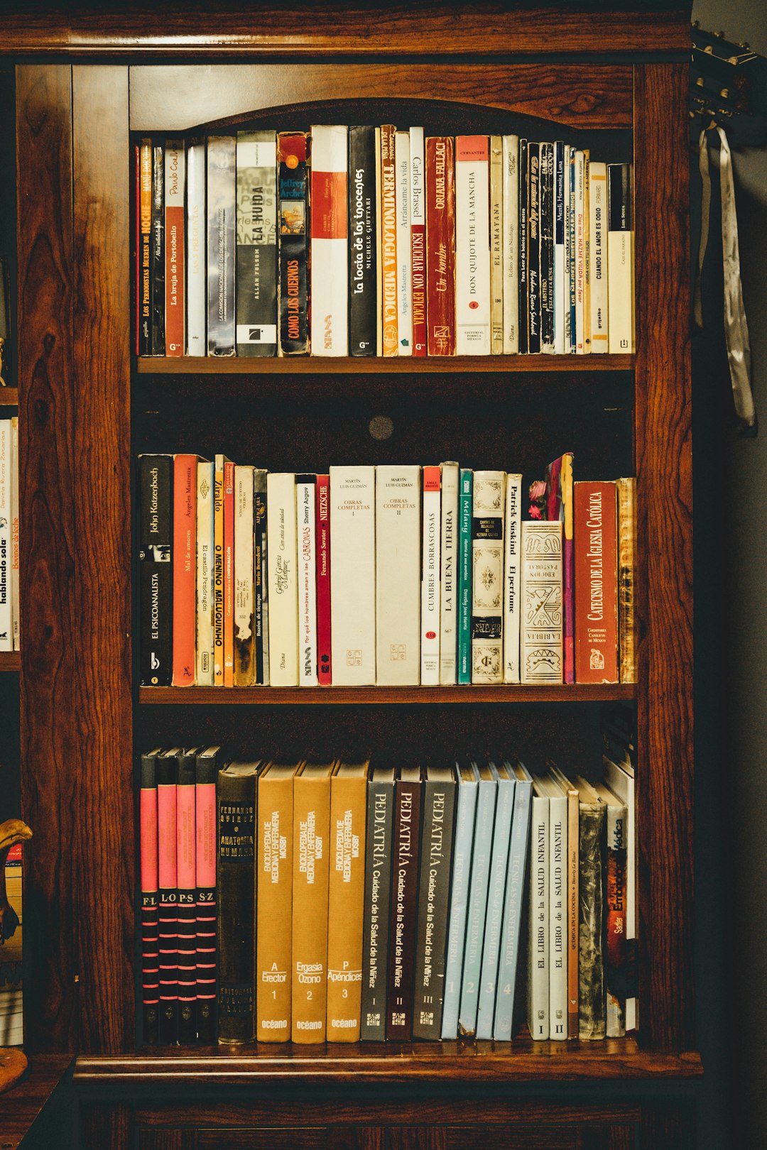 Assorted Title Books In Bookcase Photo Free Furniture Image On