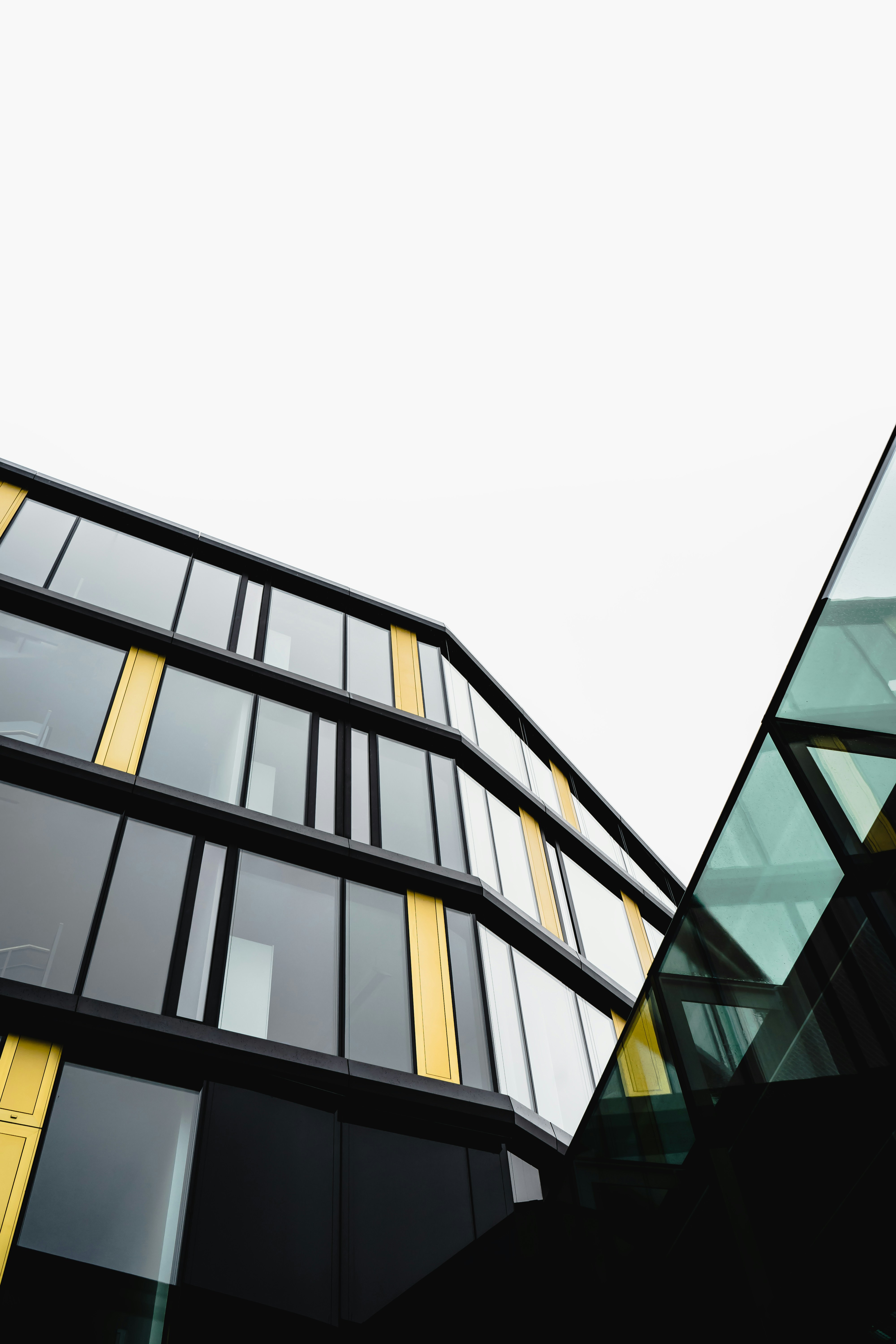 Download Black And Yellow Glass Walled Building Photo Free Banister Image On Unsplash PSD Mockup Templates