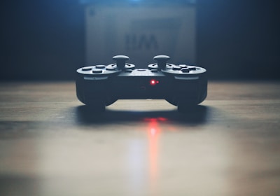 turned on wireless dualshock game controller
