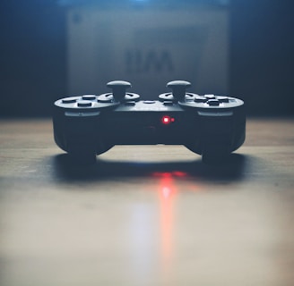 turned on wireless dualshock game controller