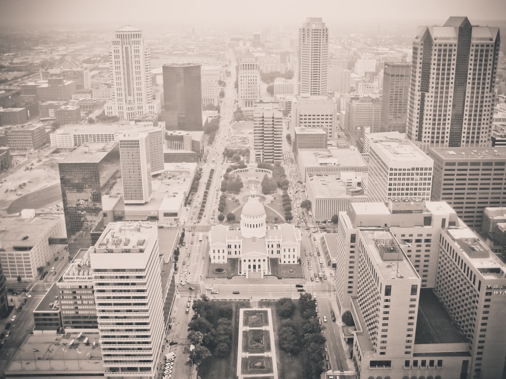 top view photo of high rise building