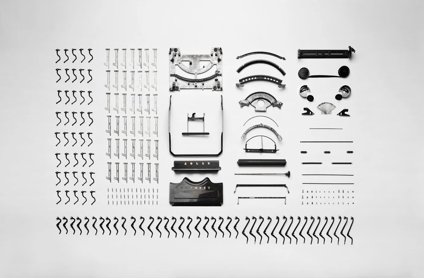 Flat Lay Adler Typewriter