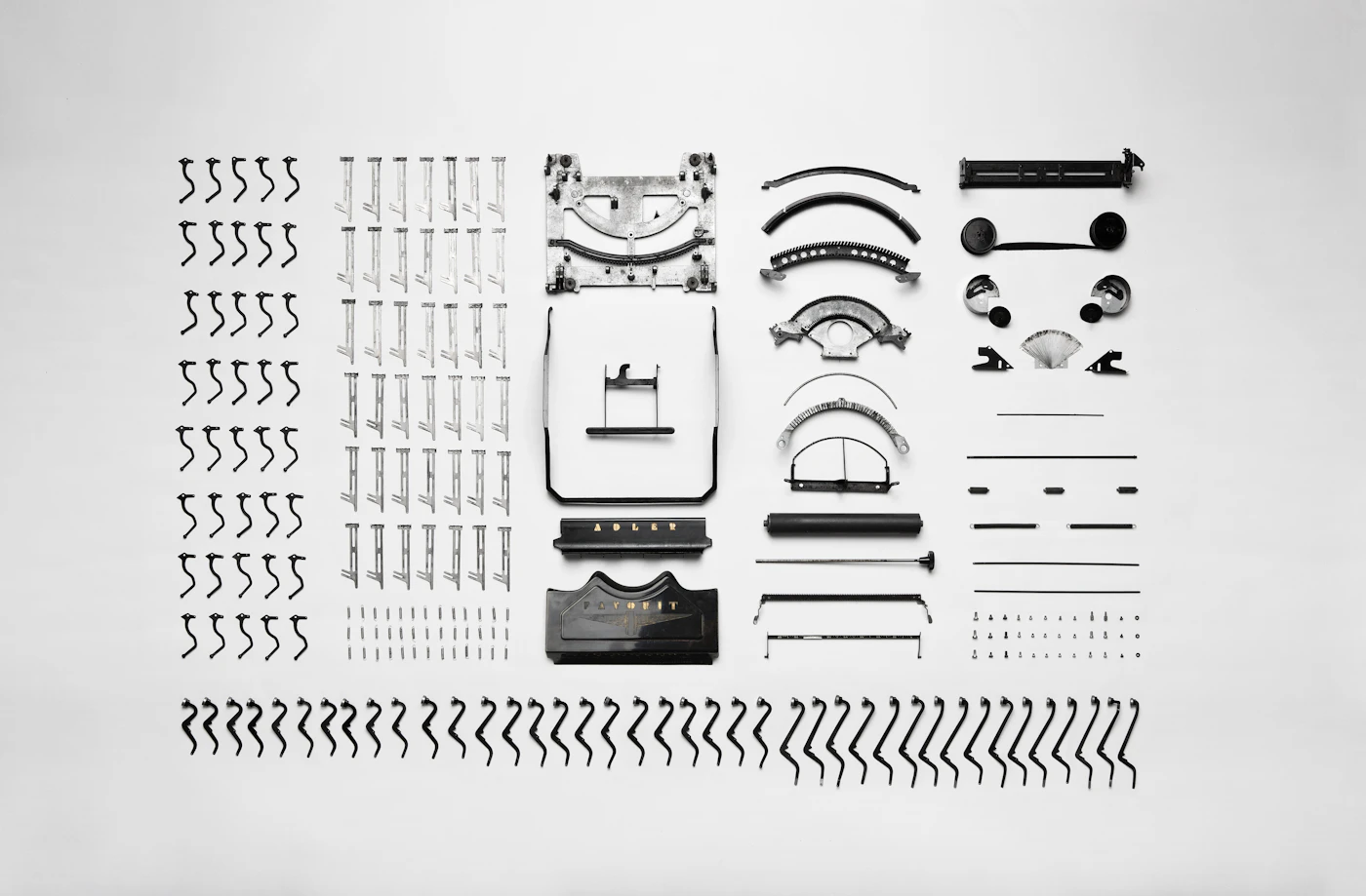 Flat Lay Adler Typewriter