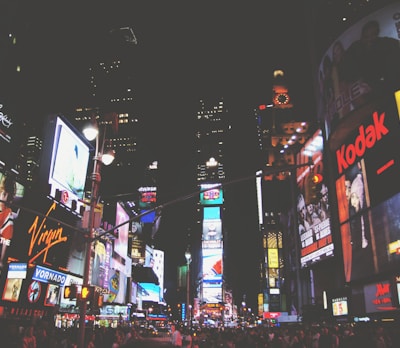high-rise building during nighttime