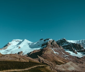 landscape photography mountain range with snow