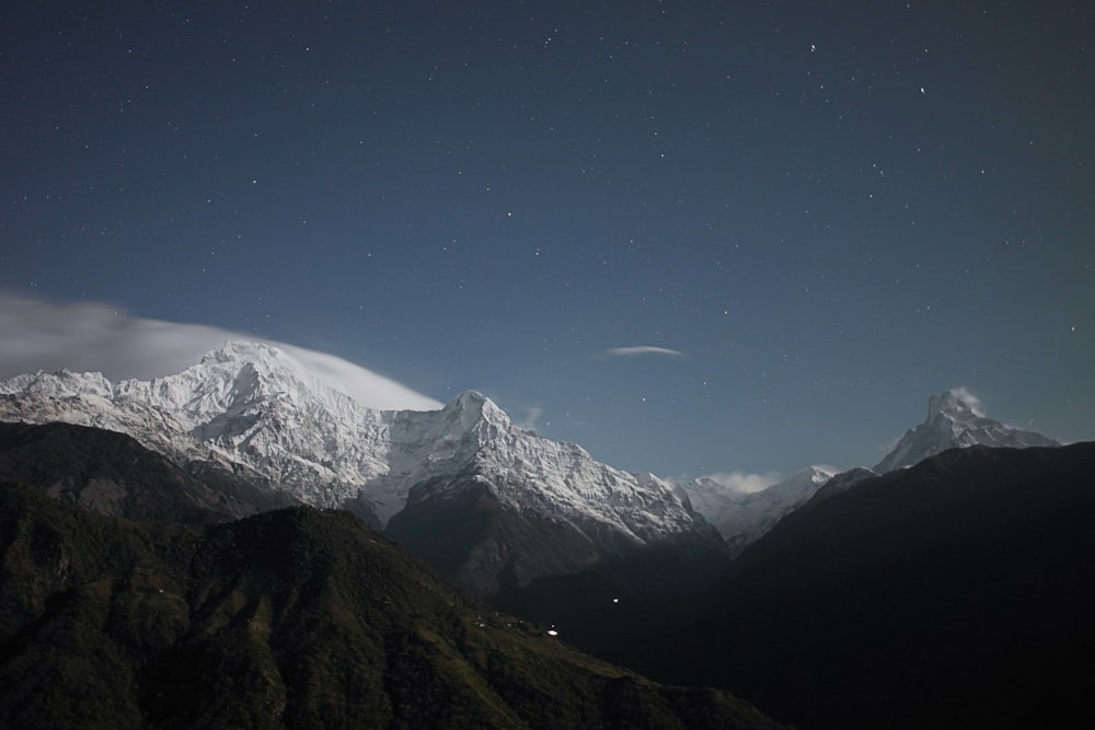 bird's eye photography of mountains