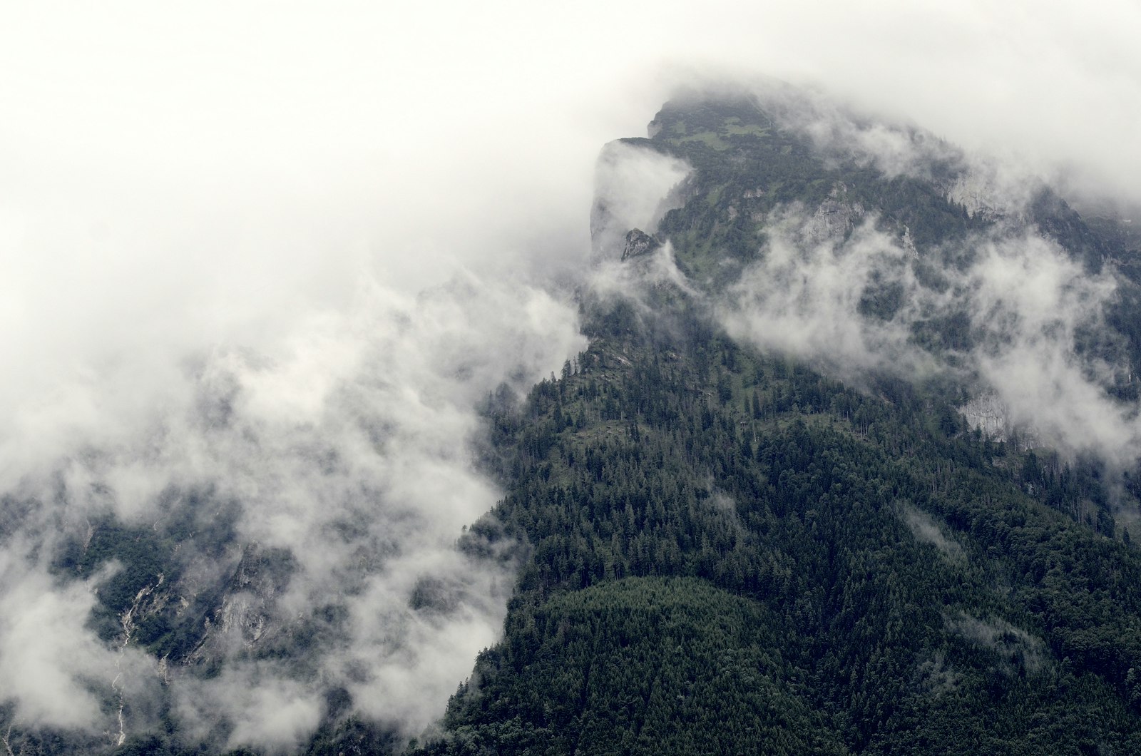 Nikon D7000 + AF DC-Nikkor 135mm f/2D sample photo. White clouds covering mountain photography