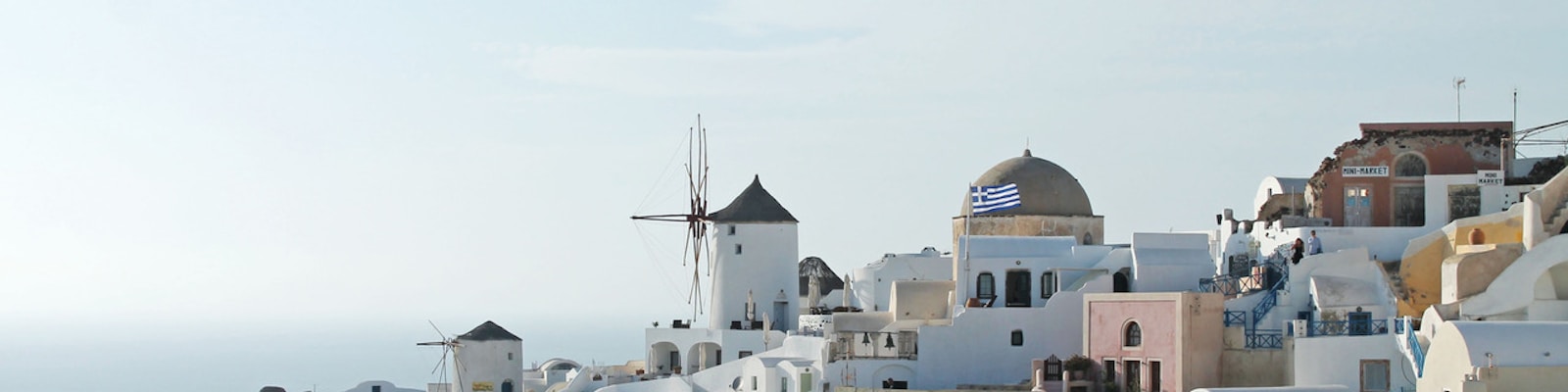 concrete buildings at Santorini, Greece during daytime