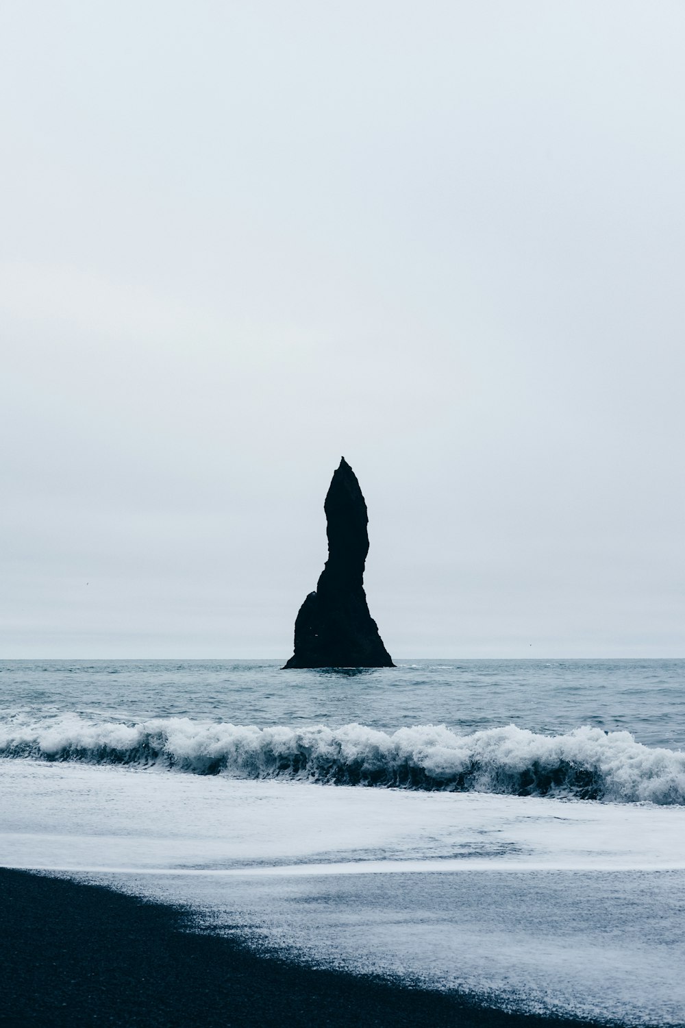 silhouette of island