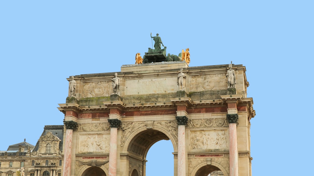 brown gate monument