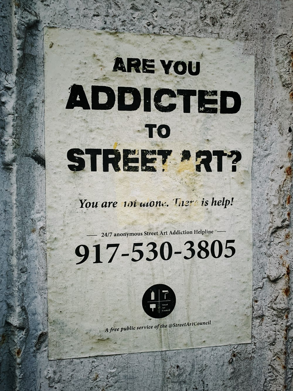 are you addicted to street art attached on the wall