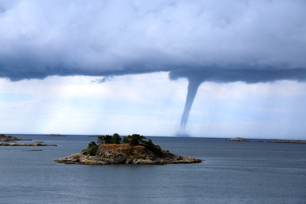 island near tornado