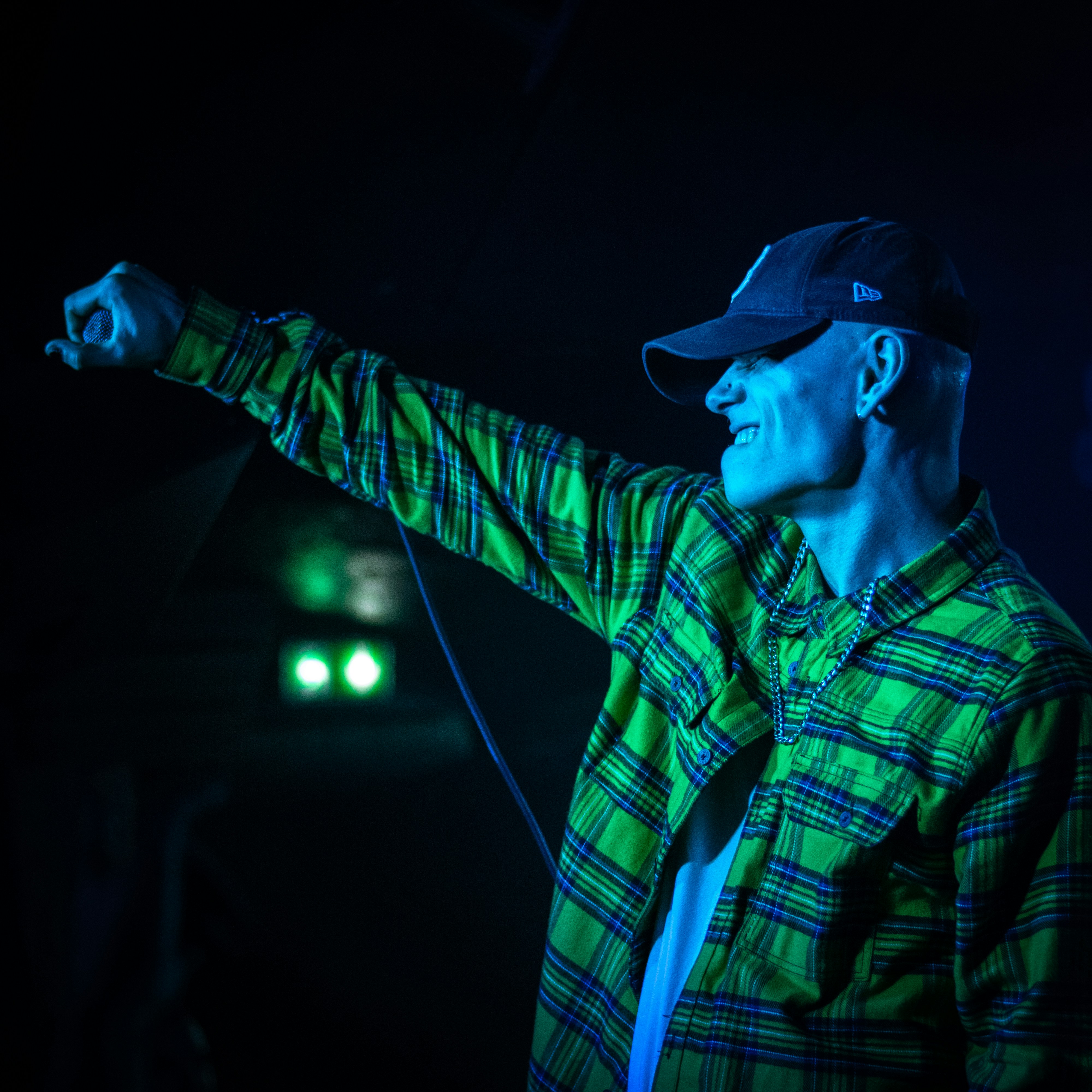 The band posing for a promotional photo.