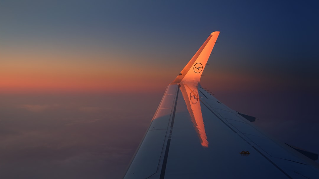 view of airliner wing