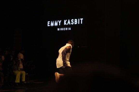 Esther Kalu at a media event in Lagos, engaging with filmmakers and artists.