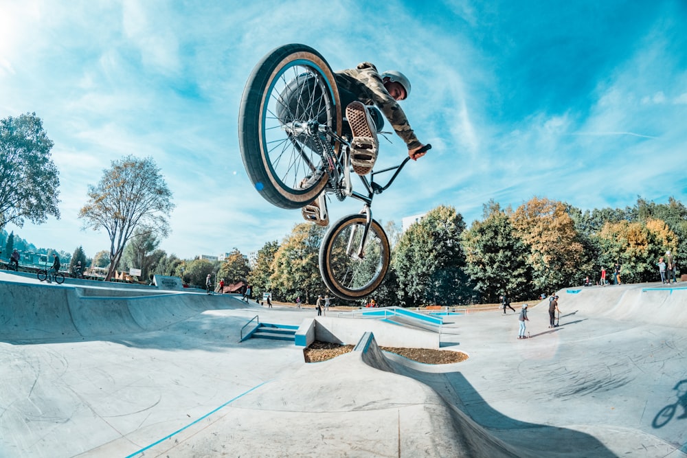 person riding bicycle