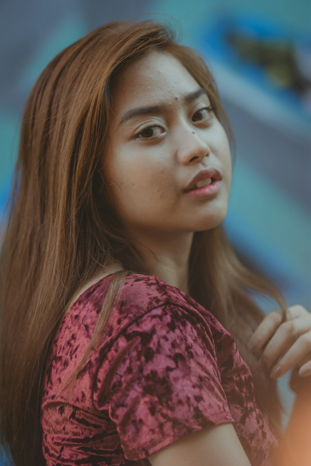 selective focus photography of woman