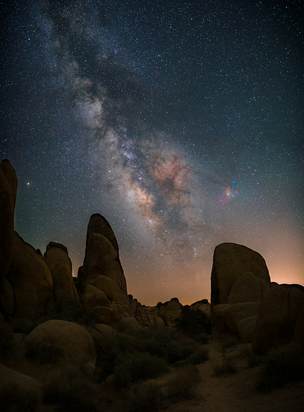 milky way view during night