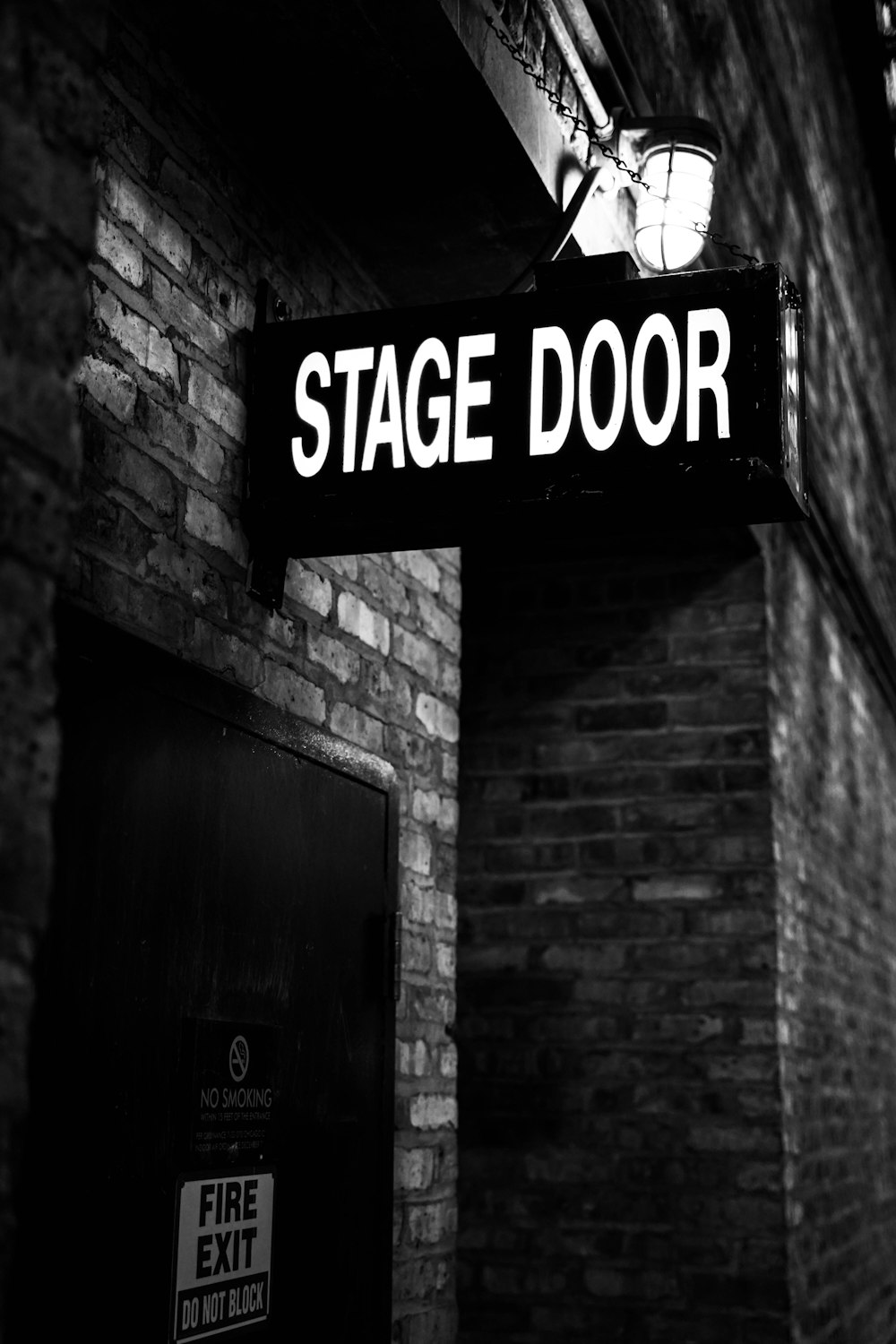 Stage Door signage