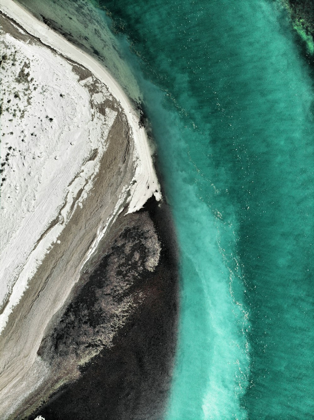 aerial photography of water