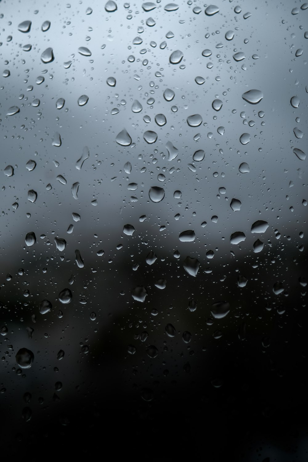 water droplets on window