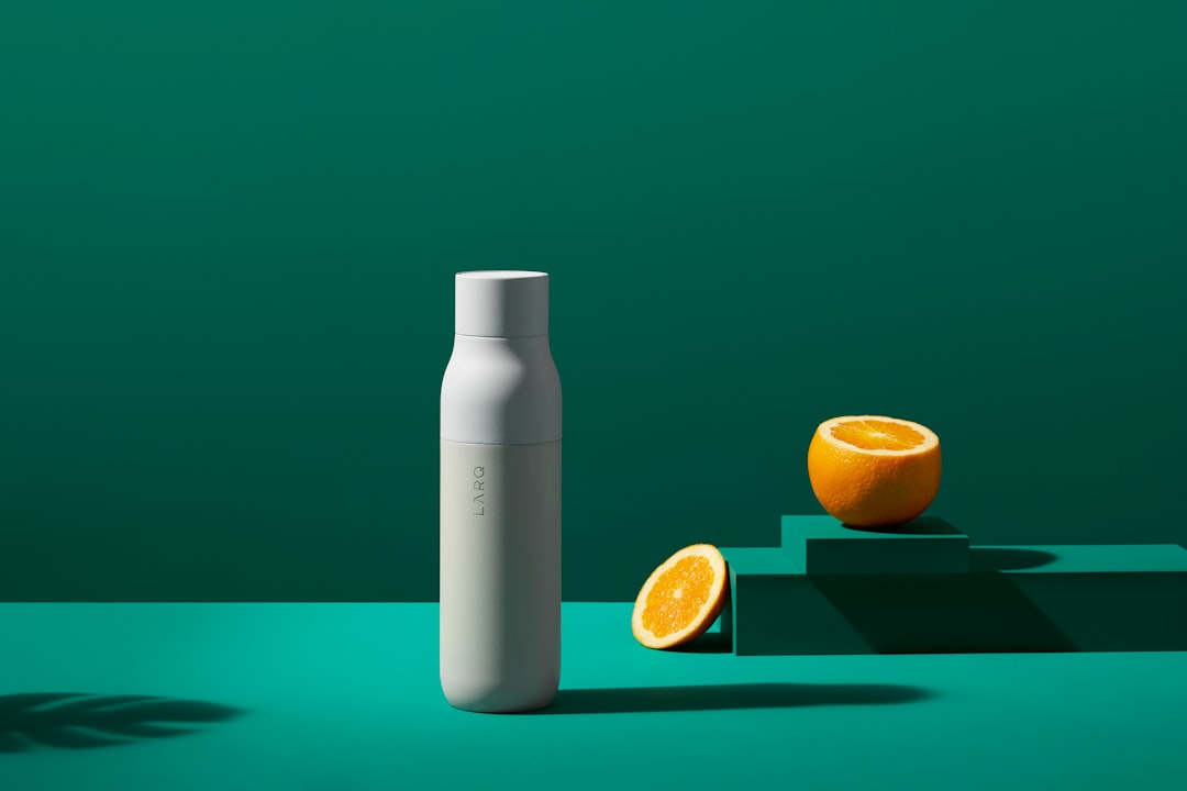 LARQ self-cleaning water bottle in Granite White