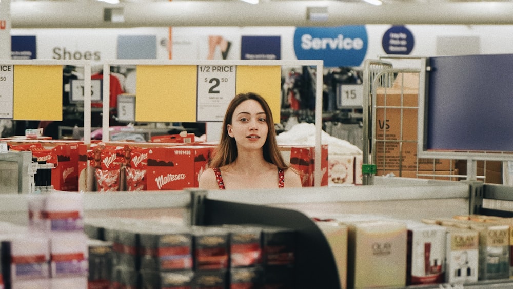 woman inside mall