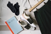 A neatly arranged flat lay of urbanthread’s latest collection showcasing textures and colors.