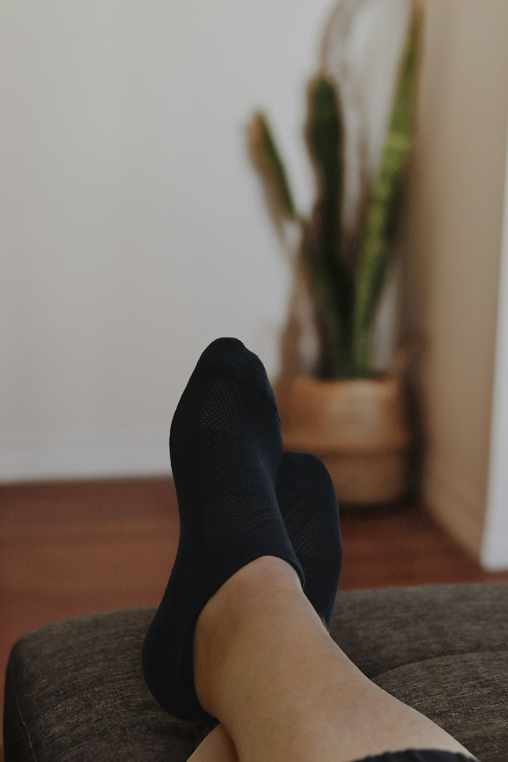 Paar schwarze Socken