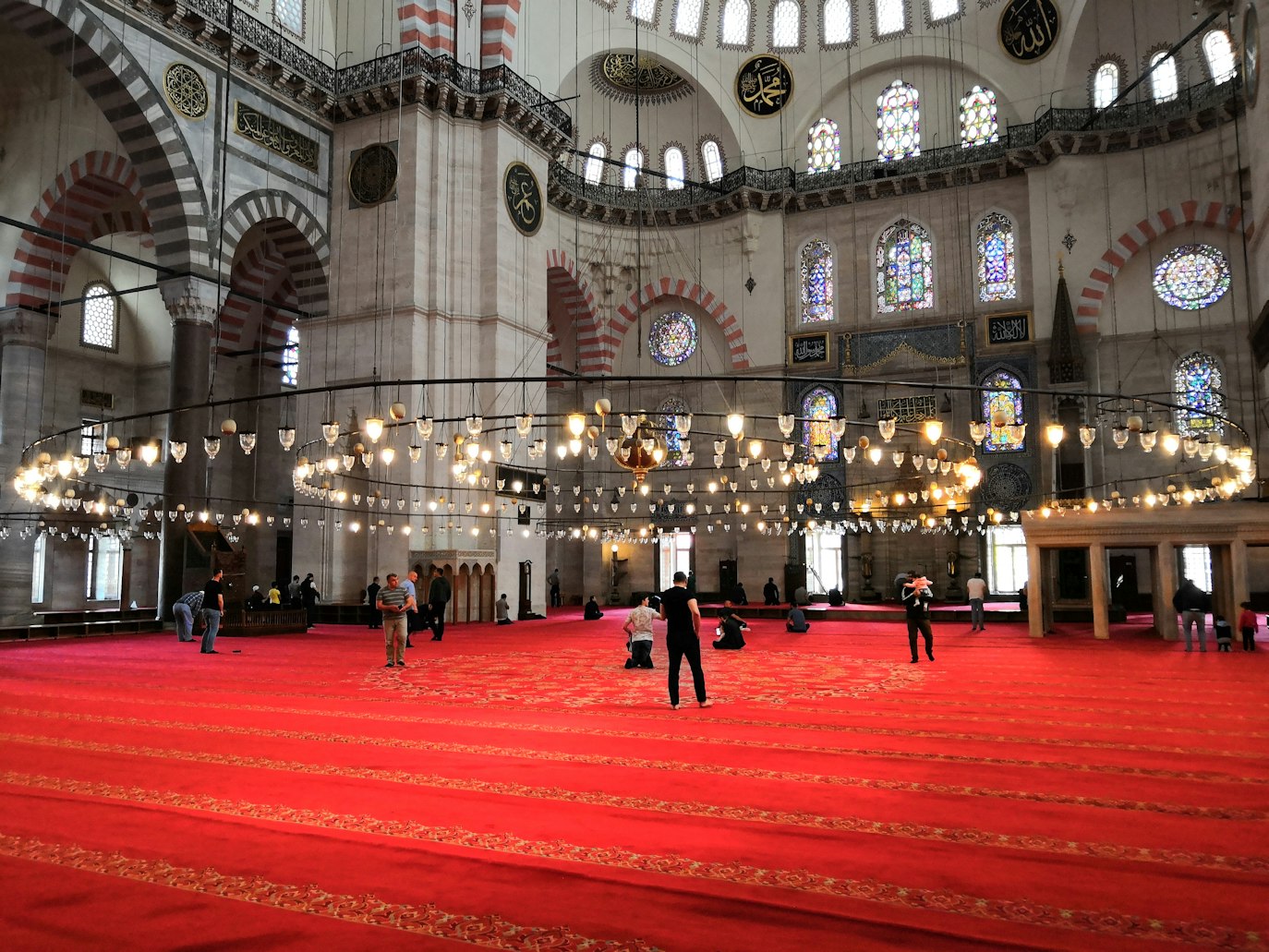 Mosque in Süleymaniye Cami, Istanbul, Turkey