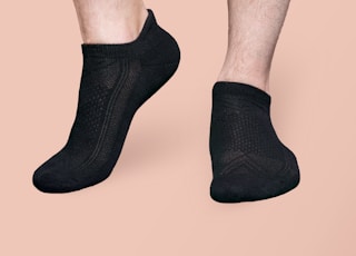 person wearing black socks