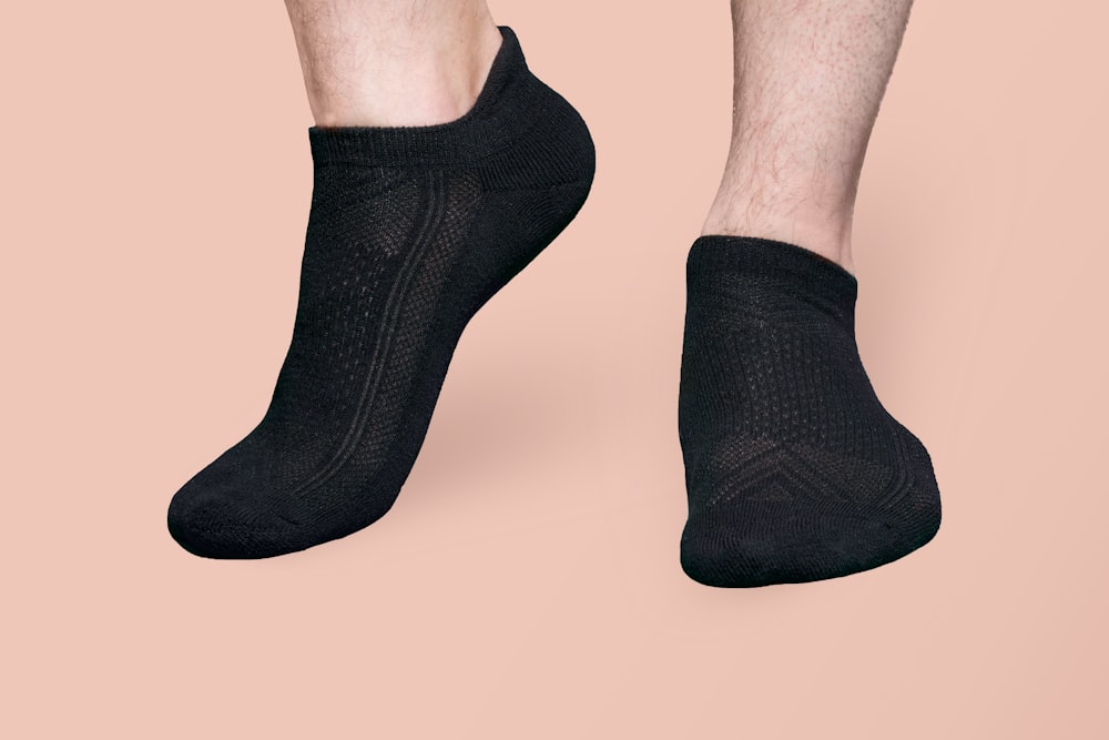 person wearing black socks
