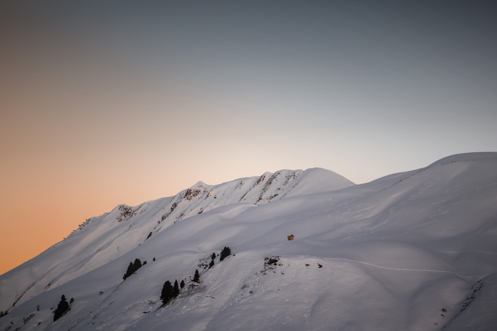 view of snow covered mountain