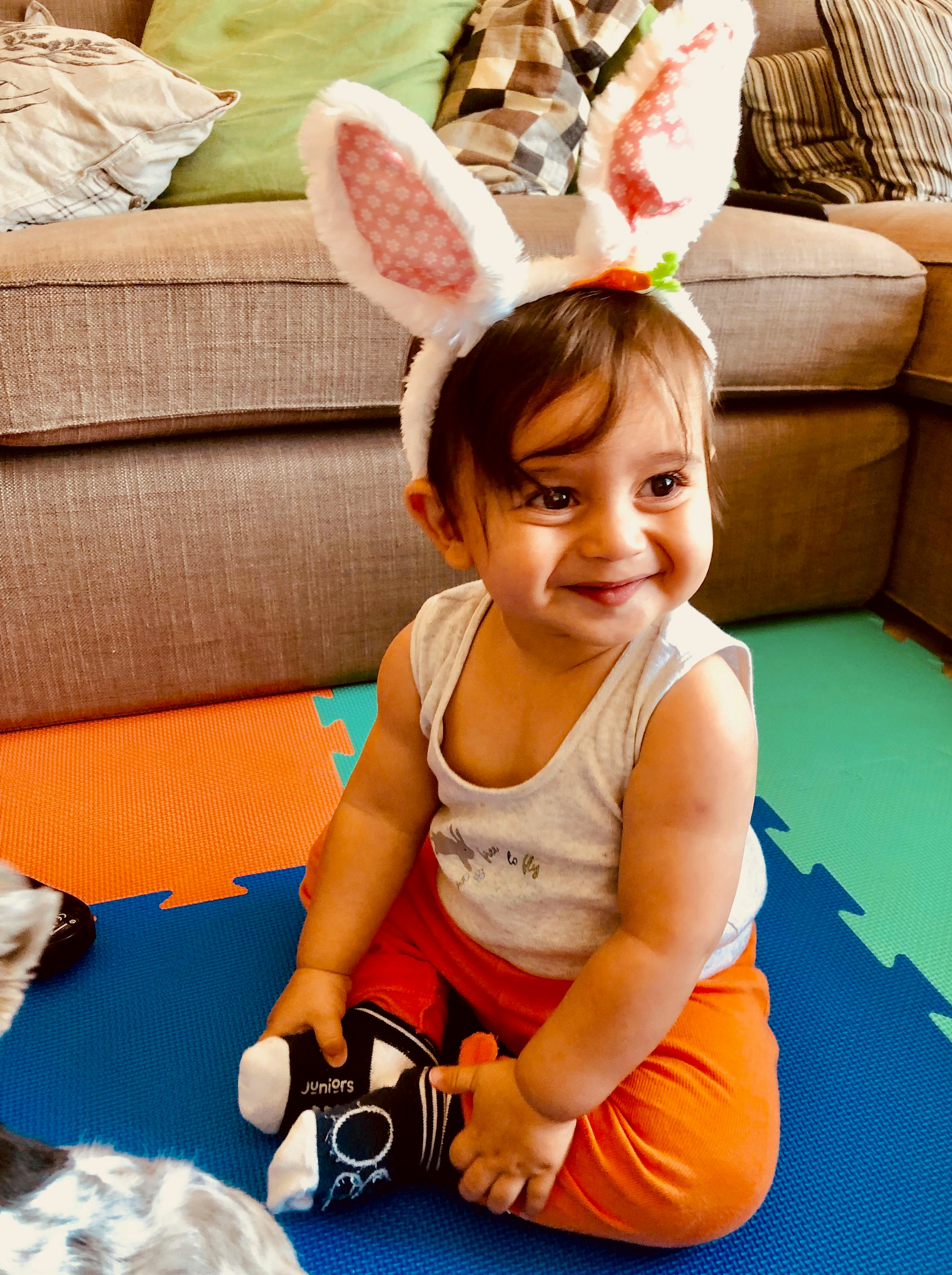 baby wearing tank top