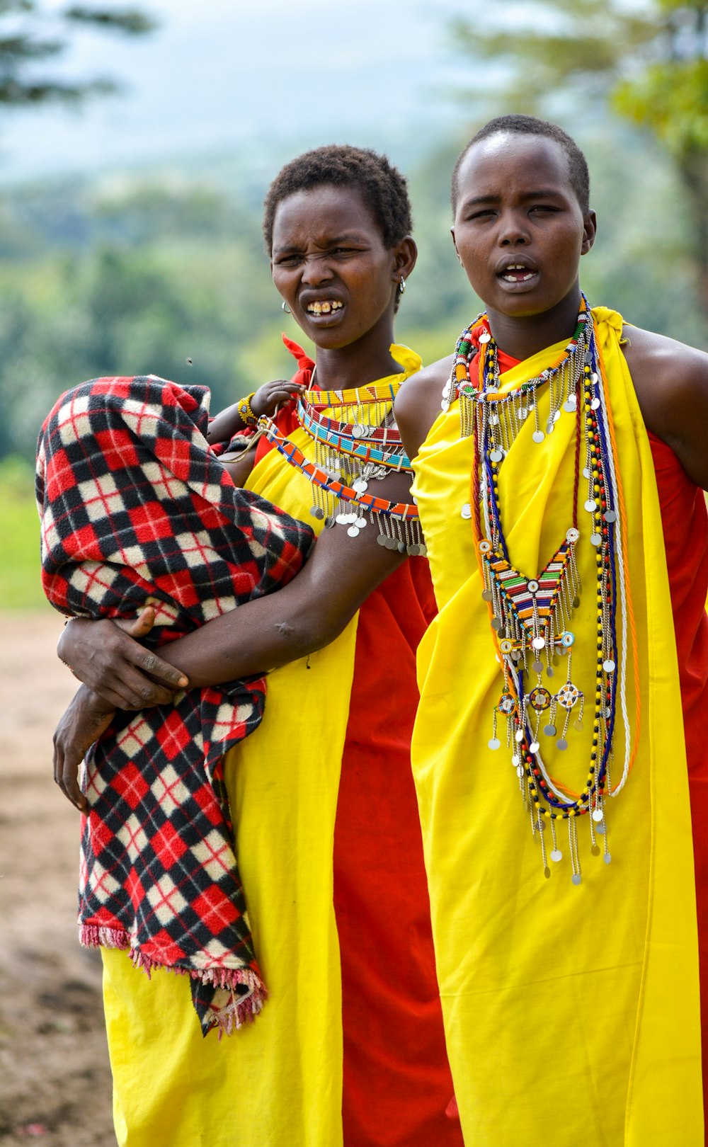 man and woman standing next to each other