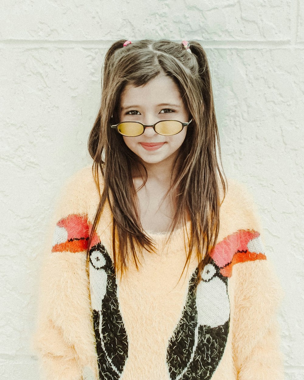 woman wearing black frame sunglasses