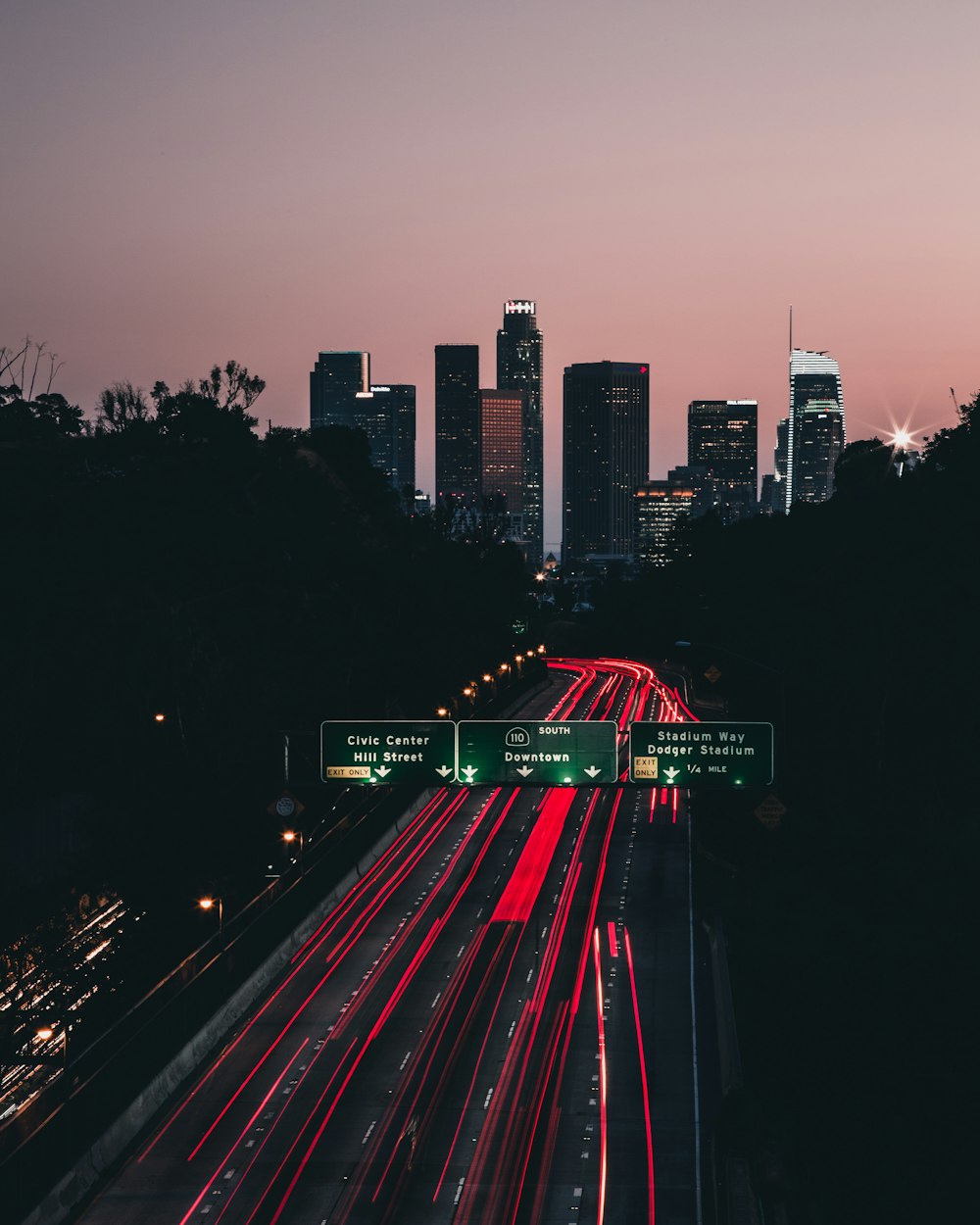 highway at night