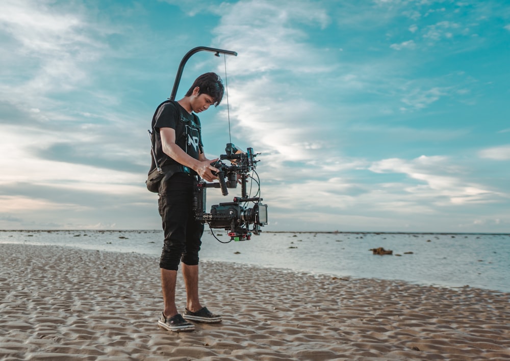 man using gimbal