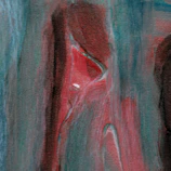 Contemporary painting featuring bold brushstrokes and a subtle color palette