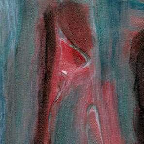 Contemporary painting featuring bold brushstrokes and a subtle color palette