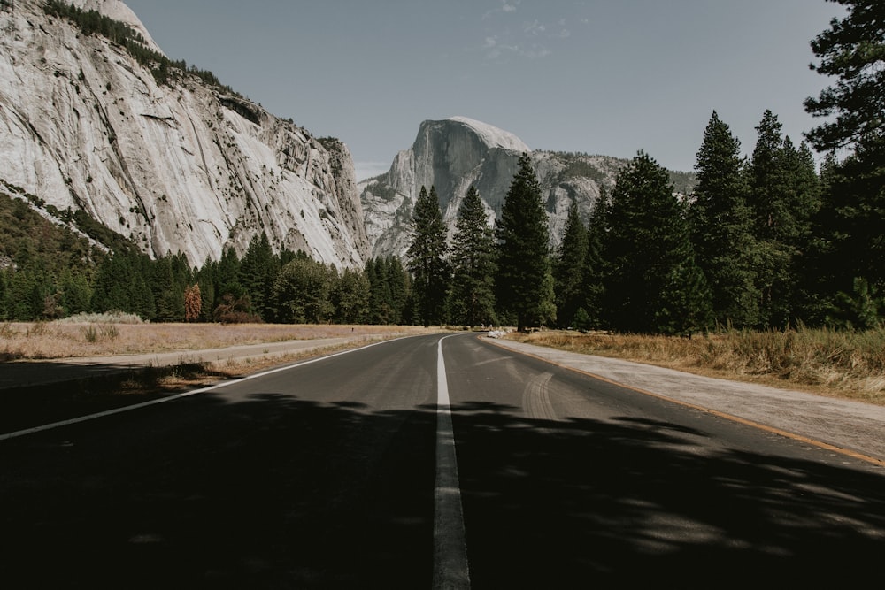 road towards mountain