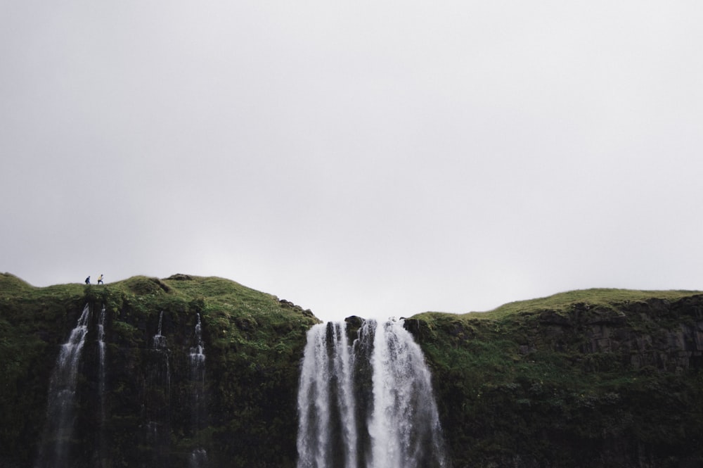 close-up of waterfalls