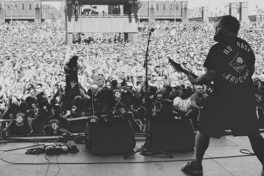 band playing on stage