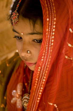 A creative mood-inspired portrait reflecting Indian cultural aesthetics.