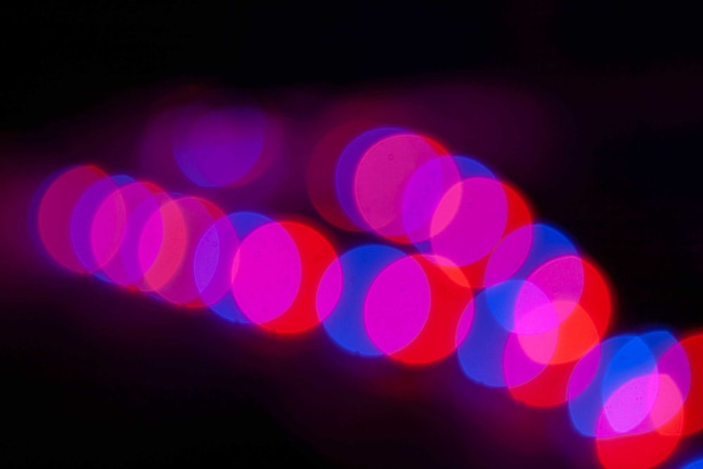 red and blue bokeh photography