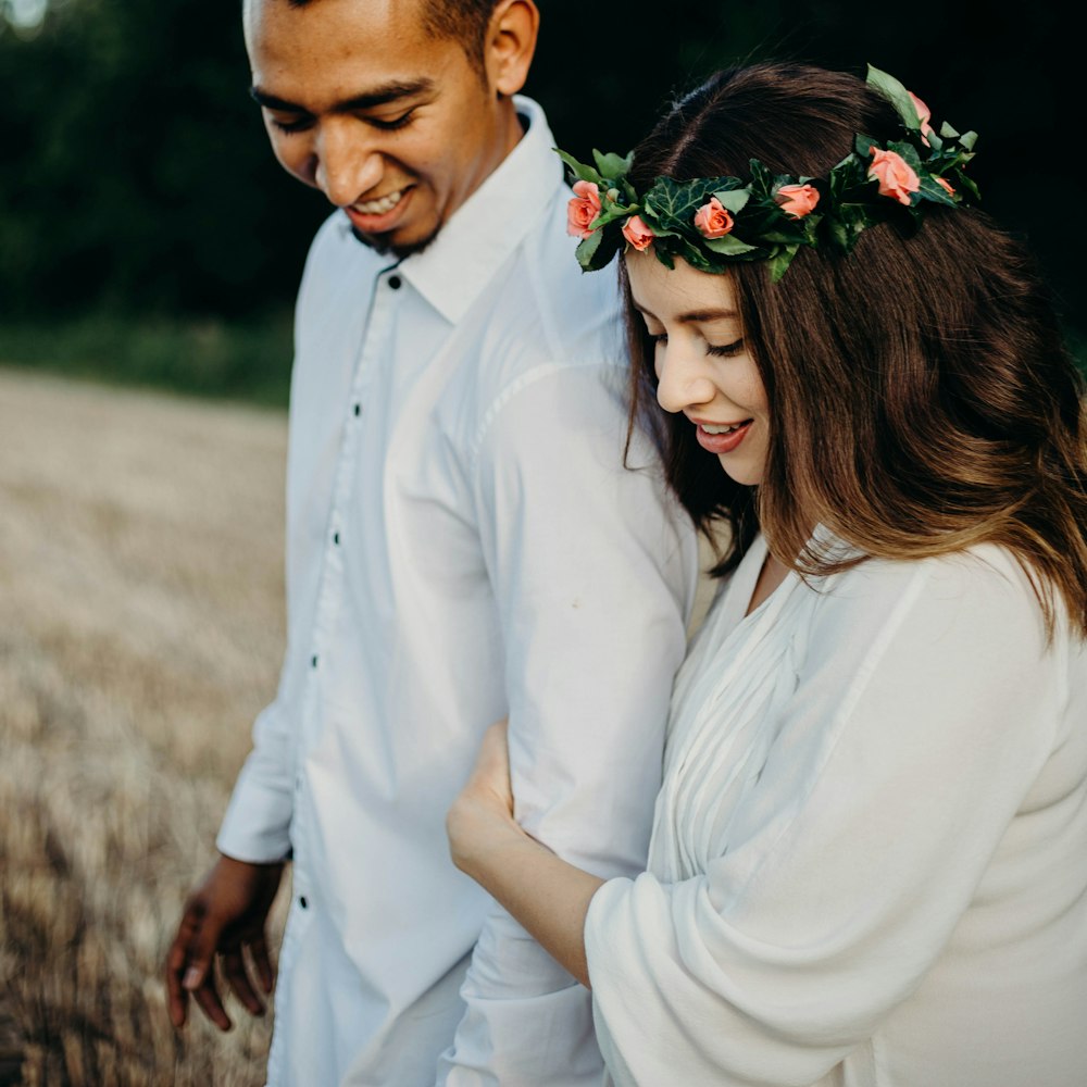 man stnding beside woman