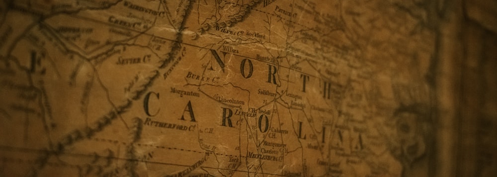 a close up of a map on a wall
