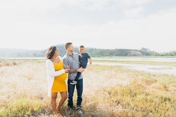 man and woman standing outdoors