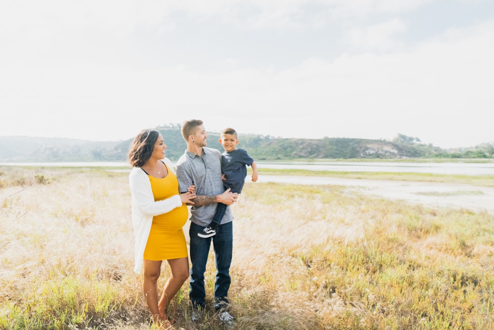 man and woman standing outdoors